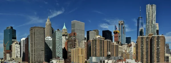 Skyline på Wall Street — Stockfoto