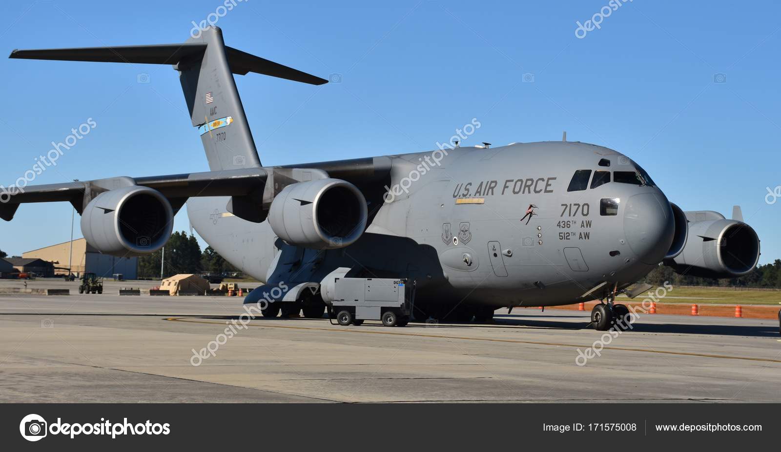 アメリカ空軍 C-17 グローブ マスター Iii — ストック編集用写真 アメリカ空軍 C-17 グローブ マスター Iii — ストック編集用写真