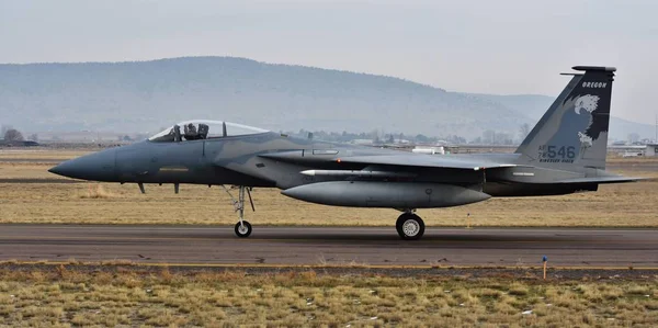 Klamath Oregon Eua Dezembro 2017 Caça 15C Eagle Força Aérea — Fotografia de Stock