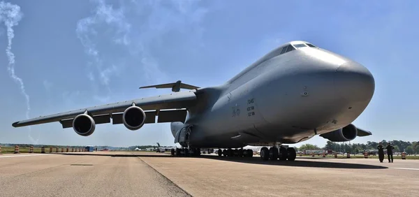 Columbus Afb Mississippi April 2018 Air Force Galaxy Vrachtvliegtuig Een — Stockfoto
