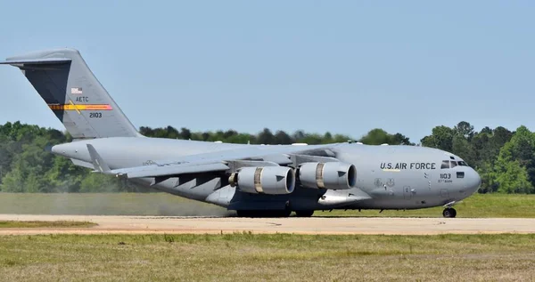 Columbus Afb Mississippi April 2018 Air Force Globemaster Iii Vrachtvliegtuig — Stockfoto