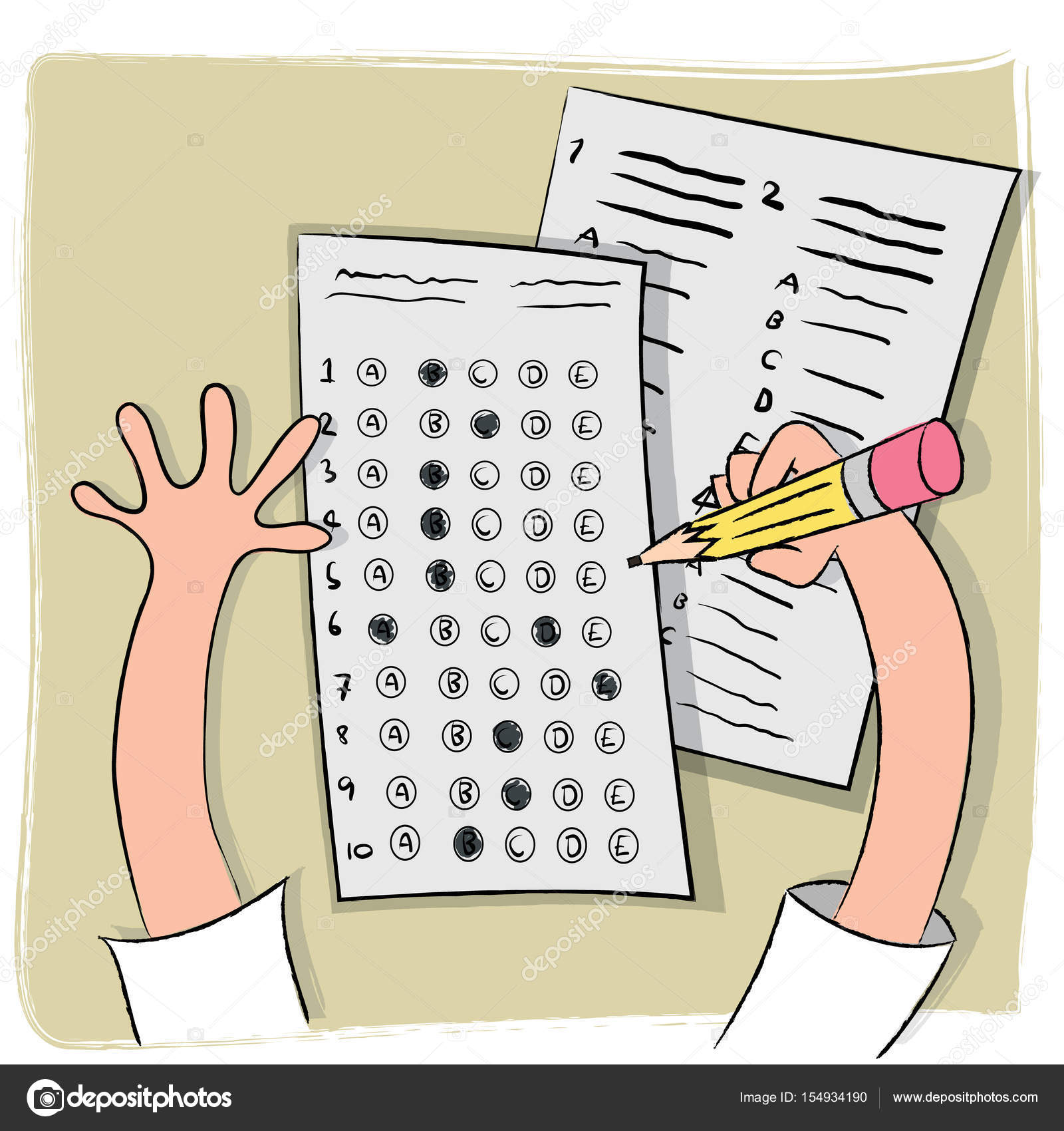 Multiple choice test Stock Vector Image by ©yaistantine@ #154934190