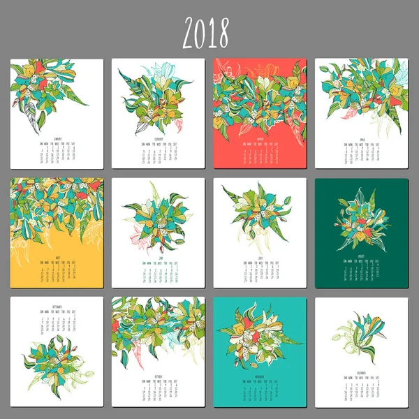 Çiçek nazik takvim 2018. Buket Perulu lily