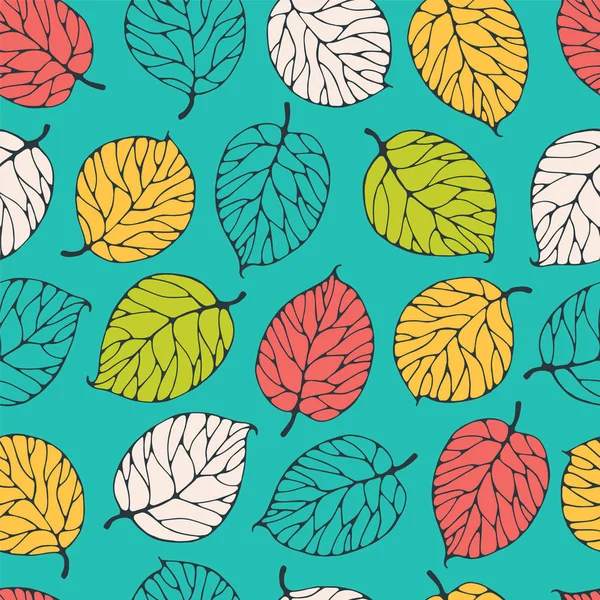 Orman yapraklarıyla kusursuz desen