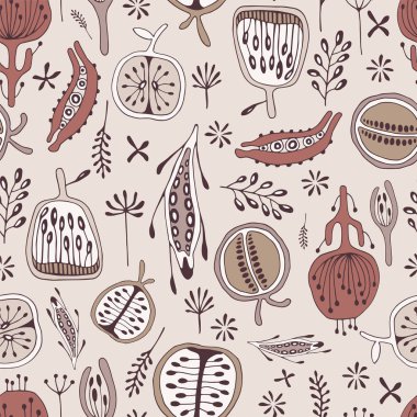 çiçek soyut seamless modeli