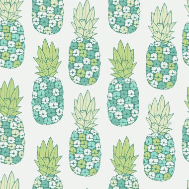 Tropic ananas ile Seamless Modeli