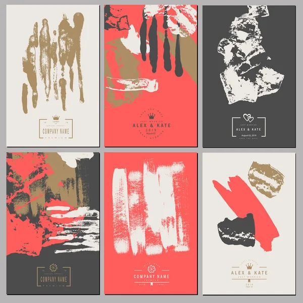 Dizi yaratıcı kartvizit şablonu ve düğün el ilanları