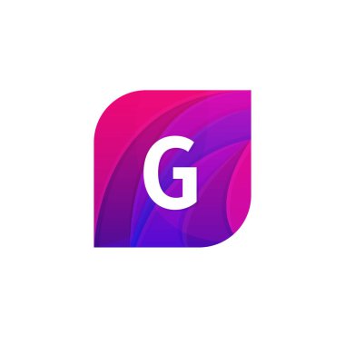 Soyut yaratıcı web simgesi şirket G işareti mektup logo vektör des
