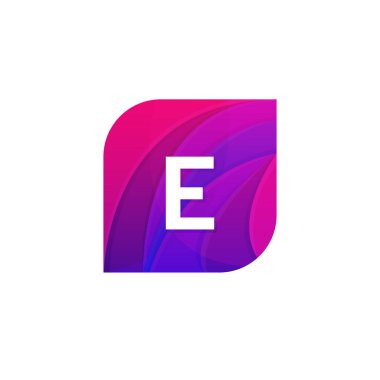 Soyut yaratıcı web simgesi şirket E işareti mektup logo vektör des