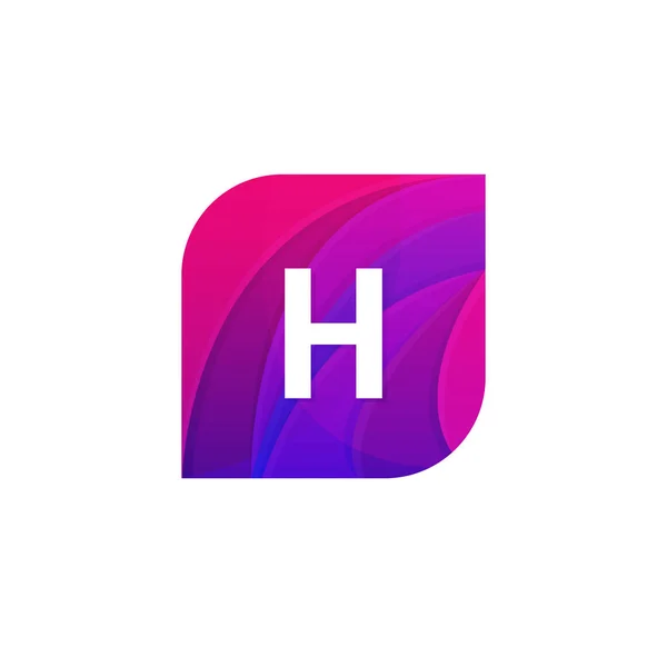 Abstracte creatieve web pictogram bedrijf H teken brief logo vector des — Stockvector