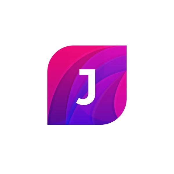 Abstrakcja creative web ikonę firma J znak list logo wektor des — Wektor stockowy