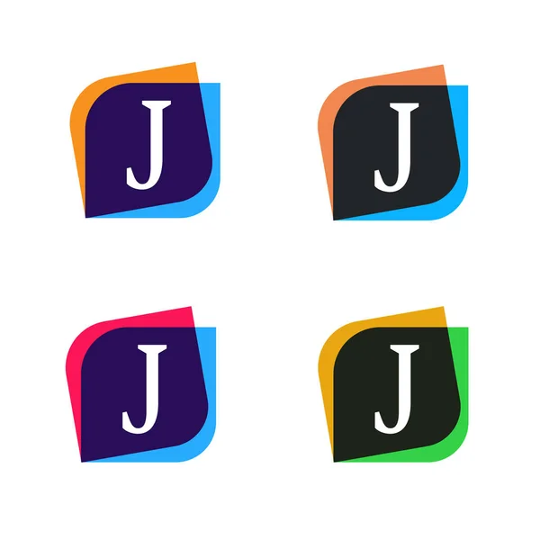 Abstrakcyjny kształt elementu firmy logo znak ikona wektor wzór. J l — Wektor stockowy