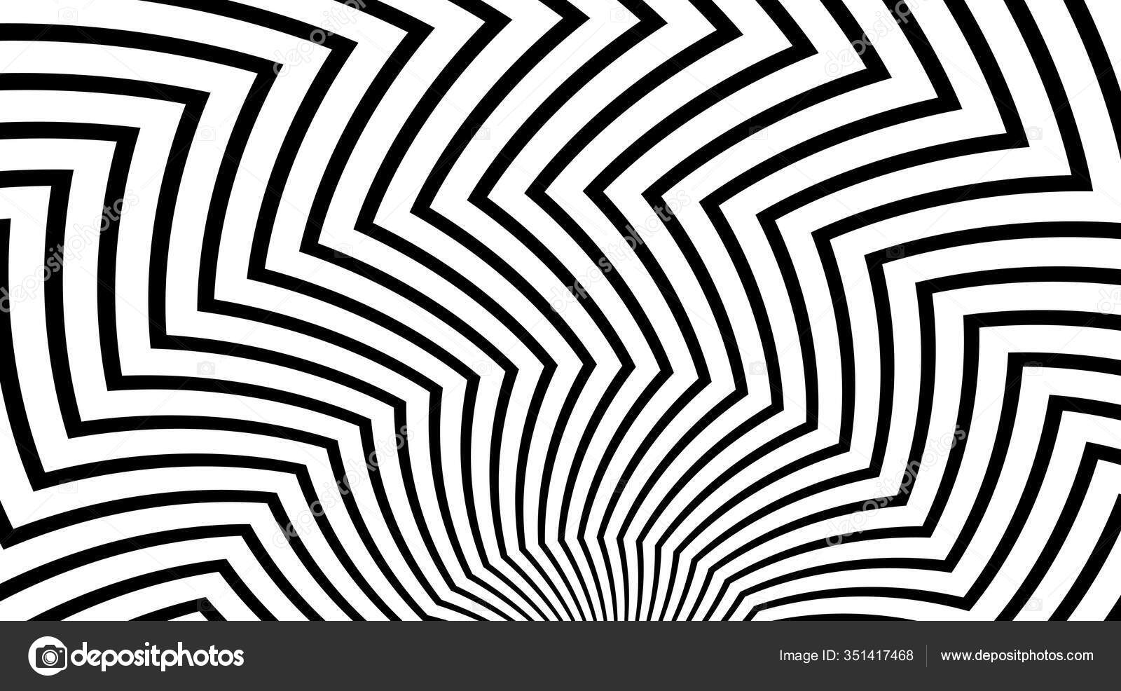 Modèle Zig Zag Effet Illusion Optique Conception Vectorielle Toile Fond image libre de droit par