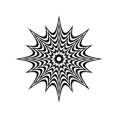 İzole patlama vektör tasarımı. Soyut örümcek ağı.