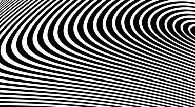 Optik ilüzyon çemberi sanat soyut vektörü soyutlanmış arkaplan.