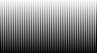 Siyah ve beyaz çizgileri olan yarım ton arkaplan. Optik illüzyon sanat vektörü tasarımı.