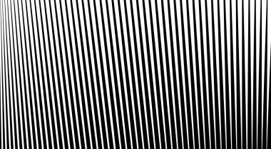 Siyah ve beyaz çizgileri olan yarım ton arkaplan. Optik illüzyon sanat vektörü tasarımı.