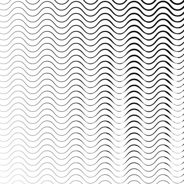 Dalgalı doğrusal model vektör tasarımı. Soyulmuş dalga arkaplanı.