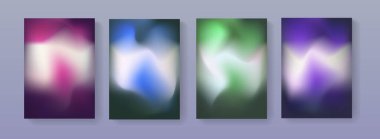 Soyut canlı renkli gradyan arkaplan çizimi vektör tasarımı. Modern sıvı arkaplan.