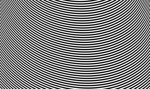 Abstract Striped Optical Illusion Vector Background Modern Monochrome Texture — Stock Photo, Image