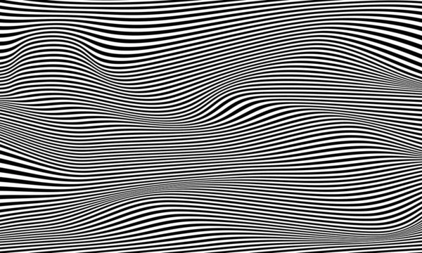 Optical Illusion Striped Wrapped Background Vector Design — Stock Photo, Image