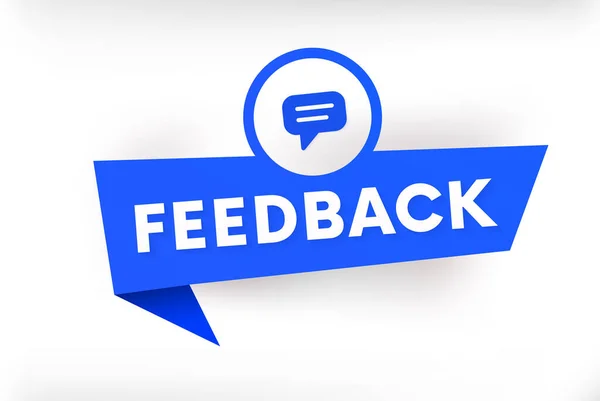 Isolated Feedback Vector Banner Social Media Opinion Sign — Stock Photo, Image