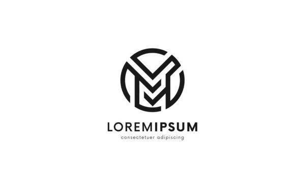 Modern Çember Logo Vektör Illüstrasyonu — Stok fotoğraf