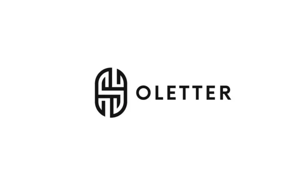 Moderne Brief Logo Symbol Zeichen Vektor Design — Stockfoto