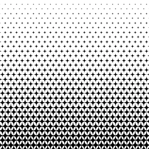 Vector Halftone Geometric Background Fade Monochrome Gradient Stars Gradation Pattern — Stock Photo, Image