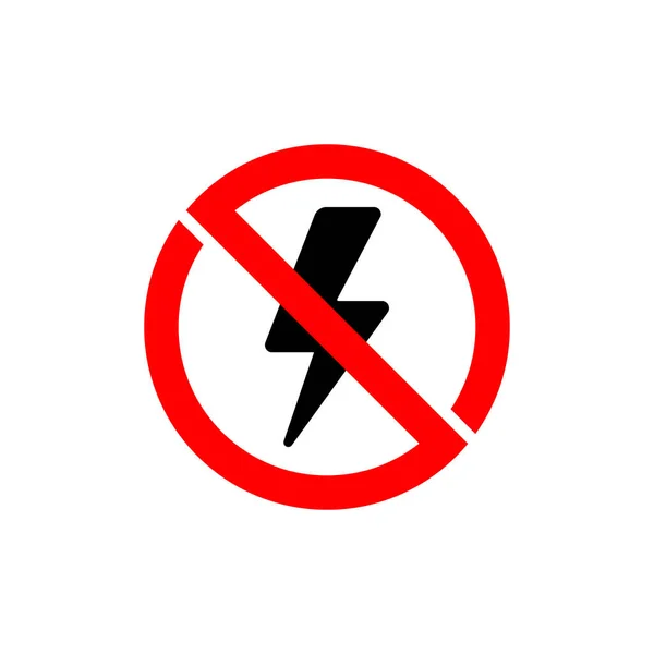 Lightning Vector Icon Sign Vector Design — Stock Photo, Image