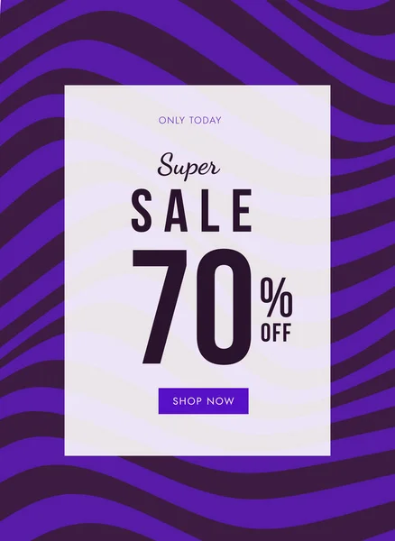 Super Sale Web Banner Met Korting Abstracte Geometrische Gestreepte Lineaire — Stockfoto