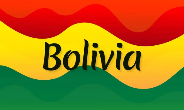 Projeto Vetor Ícone Bandeira Bolívia Fundo Gradiente Líquido Abstrato Cenário — Fotografia de Stock