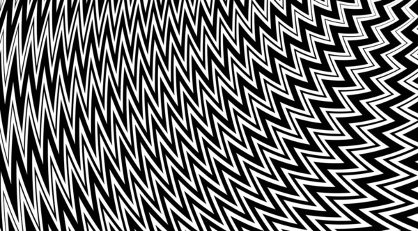 Abstract Zig Zag Vector Background Black White Optical Illusion Texture — Stock Photo, Image