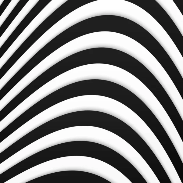 光の錯覚黒と白の剥ぎ取られた曲線の背景ベクトルのデザイン — ストック写真