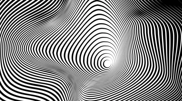 Optical Illusion Art Abstract Vector Stripped Background — Stock Photo, Image