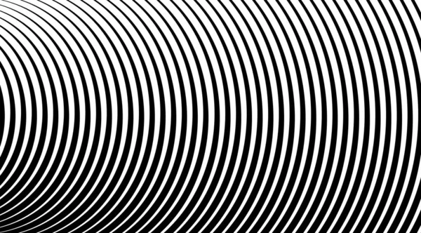 Halftone Background Stripped Black White Lines Optical Illusion Art Vector — Stock Photo, Image