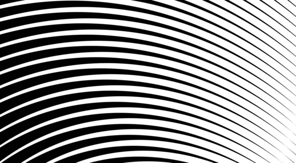 Halftone Background Stripped Black White Lines Optical Illusion Art Vector — Stock Photo, Image