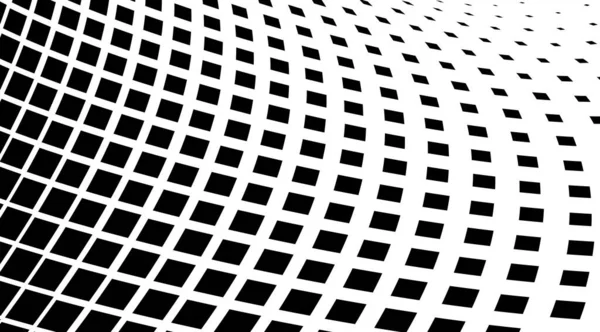 Halftone Geometic Warped Pattern Background — Stock Photo, Image