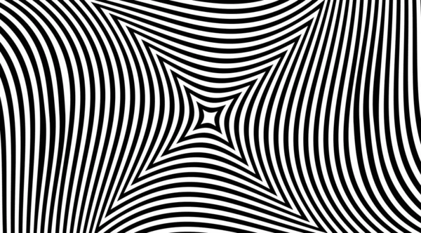 Star Optical Illusion Stripped Pattern Vector Design — Stock Photo, Image