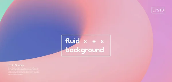 Fluid Abstract Background Modern Vibrant Color Gradient Illustration Liquid Poster — Stock Photo, Image