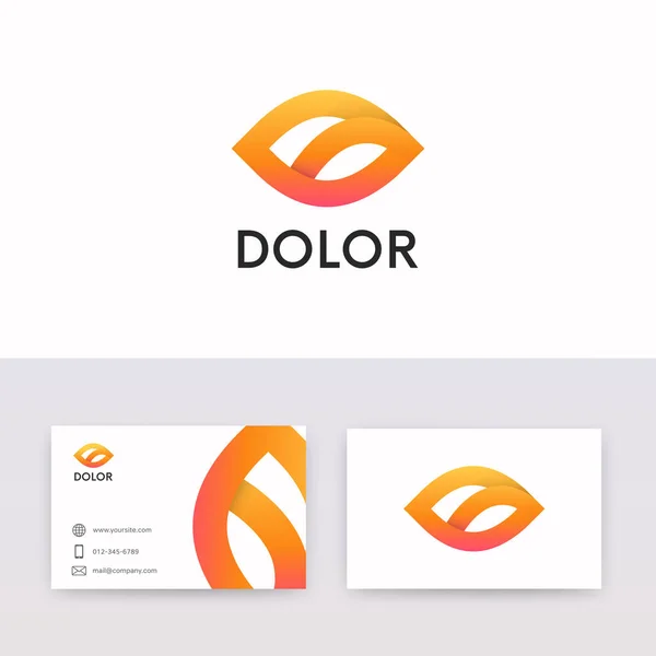 Abstract Ribbon Logo Icon Sign Vector Design Business Card Company — Stock Photo, Image