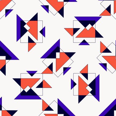 Şekilli vektörsüz geometrik desenler.