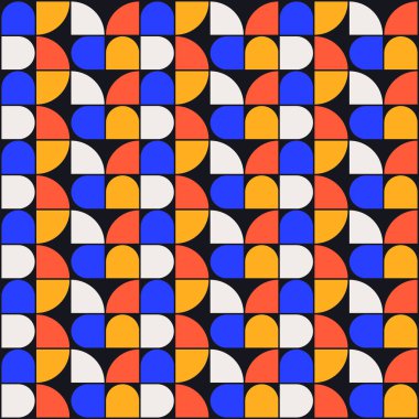 Modern geometrik dikişsiz model vektör tasarımı.