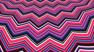 Soyut zig zag renkli soyulmuş arkaplan vektör tasarımı.