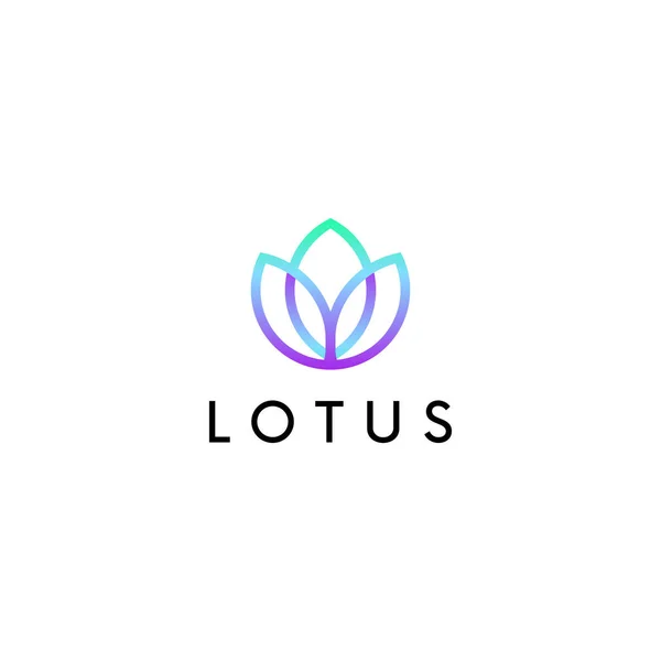 Lotus Orbe Vector Logotipo Icono Signo —  Fotos de Stock