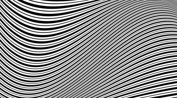 Abstract Modern Stripped Wavy Pattern Backdrop Optical Illusion Background — Stock Photo, Image