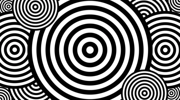圆弧矢量设计的催眠图案 — 图库照片