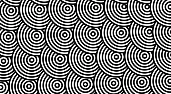 Geometric Pattern Stripped Circles Vector Design — Stock Photo, Image