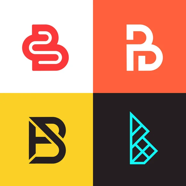 Дизайн Векторной Коллекции Логотипов Буквы Набор Иконок Логотипа Компании — стоковое фото