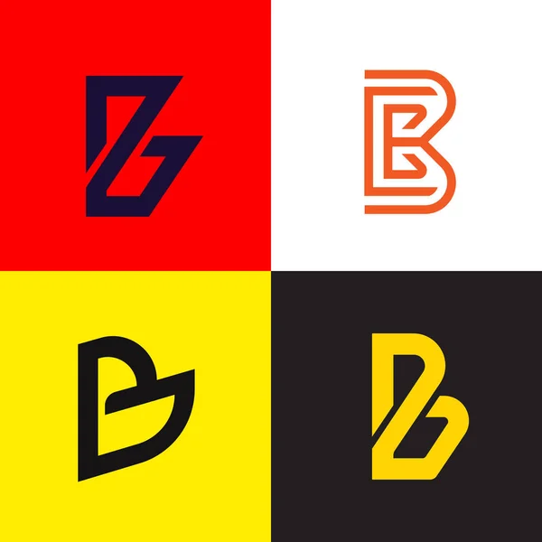 Projekt Wektora Kolekcji Logo Litery Zestaw Ikon Logotypu Firmy — Zdjęcie stockowe